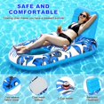 thumbnail image 2 of Tumbona inflable Pool Floats LostSoul con respaldo y portavasos, 2 of 7