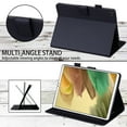 thumbnail image 3 of Dteck Case for Samsung Galaxy Tab A7 Lite 8.7-inch SM-T220 T225 (2021),Magnetic Card Holder Wallet Case PU Leather Kickstand Shockproof Hybrid Rubber Folio Protective Cover,Black, 3 of 8