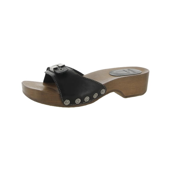 Dr. Scholl's Shoes Womens Original Icon Leather Slip On Heels