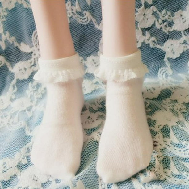 1/3 calcetines cortos blancos de muñeca para Night Lolita Girl