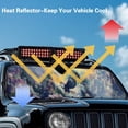 thumbnail image 4 of Yuyamidu Eagle Windshield Sun Shade Compatible with Wrangler JK JKU TJ, Flowers Windshield Sunshade Sun Visor Blocks UV Rays, Sun Shade Shield Protector Compatible with Wrangler 1997-2018, 4 of 7