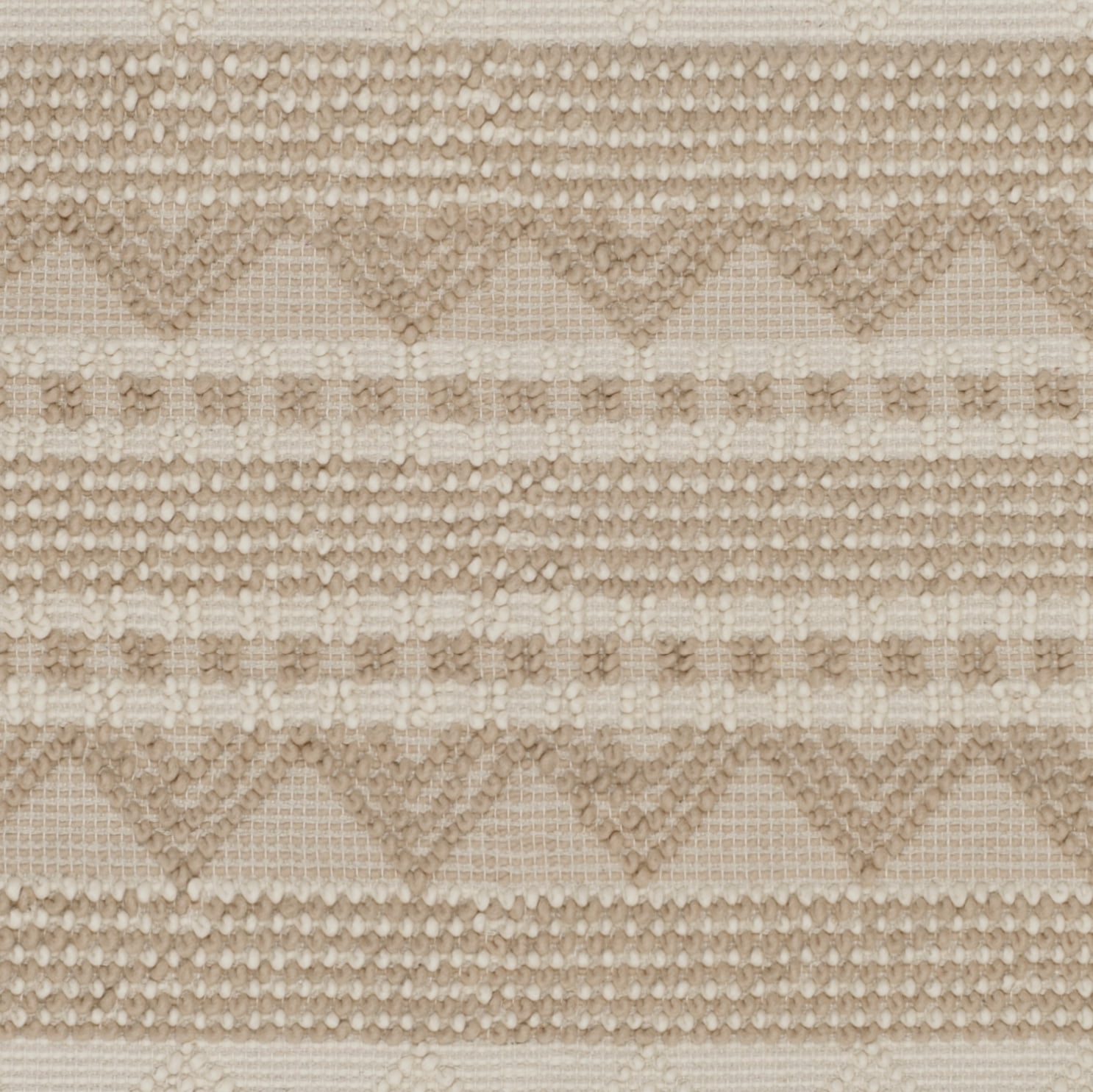SAFAVIEH Natura Carly Geometric Braided Wool Area Rug, Beige/Ivory, 6' x 6' Square