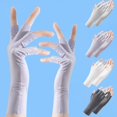 thumbnail image 3 of Breathable Thin Fingerless Gloves Outdoor Riding Driving SunscreenMitten V2Y22, 3 of 6