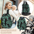 thumbnail image 4 of Diaper Bag Backpack for Dad Mom,Modern Baby Bag with Insulated Bottle Pocket,Large Diaper Bags Unisex for Travel, 4 of 8