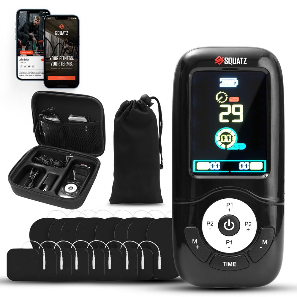 Squatz Electronic Portable Pocket Size Muscle Massage Stimulator for Pain Relief Therapy