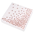 thumbnail image 2 of KAKOWELY 50 servilletas desechables de lunares para bodas, cenas, fiestas, hoteles y restaurantes (oro rosa), 2 of 4