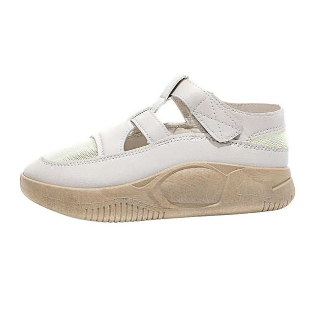 Sandalias de plataforma para mujer, sandalias de piso, antideslizantes, de moda, para interior y exterior, informales. 38
