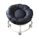 thumbnail image 5 of Taburete bajo con ruedas, silla giratoria, para hombre y mujer, taburete multiusos con negro, 5 of 9