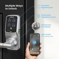 thumbnail image 2 of Lockly Secure Pro Smart Lock Wi-Fi, cerradura de puerta con teclado digital de entrada sin llave, cerradura de puerta delantera con sensor biométrico de huellas dactilares 3D con manija, control de vo, 2 of 5