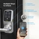 thumbnail image 2 of Lockly Secure Pro Smart Lock Wi-Fi, cerradura de puerta con teclado digital de entrada sin llave, cerradura de puerta delantera con sensor biométrico de huellas dactilares 3D con manija, control de vo, 2 of 5