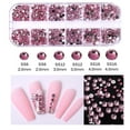 thumbnail image 3 of UDIYO 1 Box Nail Decoration Vivid Color 3D Visual Effect Sparkling Mix Sizes Wide Application Decorative Acrylic 12 Grids Dazzling Nail Decoration DIY Crafts for Nail Salon, 3 of 7
