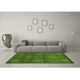 thumbnail image 3 of Ahgly Company Indoor Rectangle Abstract Green Modern Area Rugs, 2' x 4', 3 of 4