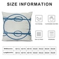 thumbnail image 5 of BANET Navy Pillow Sham, and Boat Inspired by Marine Style of and Border Lines Work of Art Print, Decorative Standard Size Printed Pillowcase White, 5 of 5