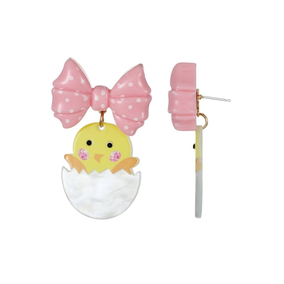 Way to Celebrate Easter Chick Earrings, 1 Pair