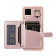 thumbnail image 3 of Dteck Wallet Crossbody for Samsung Galaxy A12 Case with Lanyard Wrist Strap Credit Card Holder, PU Leather Protective Phone Case with Ring Holder,Rosegold, 3 of 5