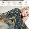 thumbnail image 3 of BCIIG   Silent Wolf Fleece Blanket for Bed,  Queen Size Winter Fleece Throw Blanket for Women, Men and Kids - Super Soft Plush Wolf Blanket Throw Animal Print Blanket, Blanket for Kids 50x60in, 3 of 6