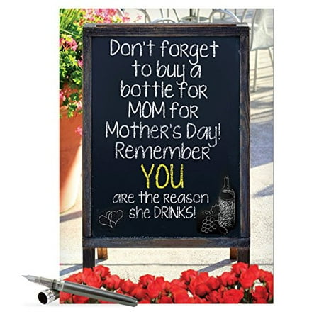 J7319 Jumbo Funny Mother's Day Card: Mothers Love, Extra Large Greeting Card With Envelope - (Best Funny Mothers Day Cards)
