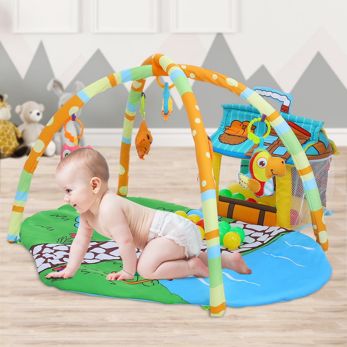 musical play gym for babies