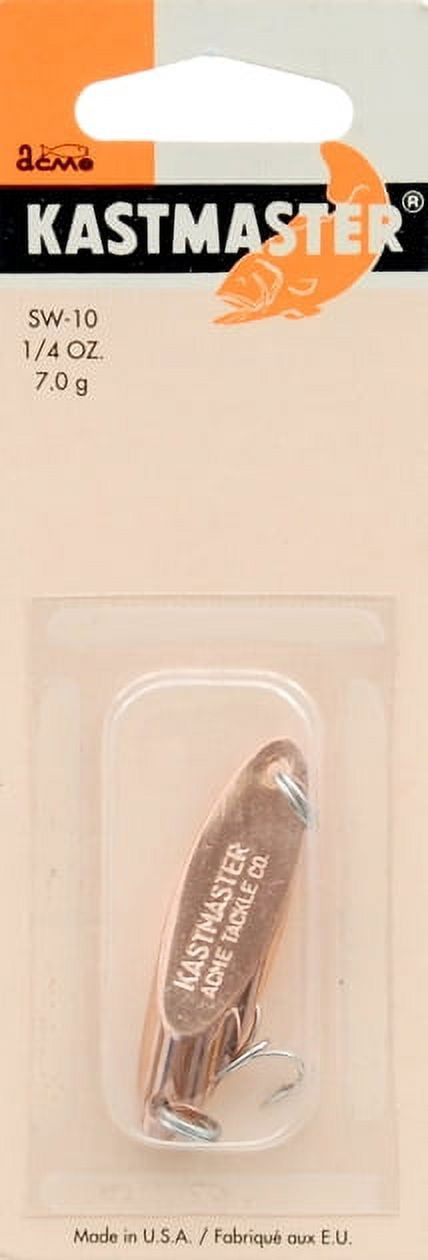 (4 pack) Acme Tackle Kastmaster Fishing Lure Spoon Copper 1/4 oz.