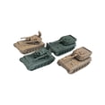 thumbnail image 1 of Tanque blindado de juguete a escala 1/144, 4 piezas, modelo de tanque 4D, para montar en casa, de orugas para fiestas, coleccionables, adultos., 1 of 10