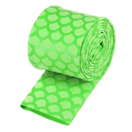 Uxcell 48mm Flat 3.3ft 2:1 rate Green Heat Shrink Wrap Tubing Sleeve for Fishing Rod Grips Handle