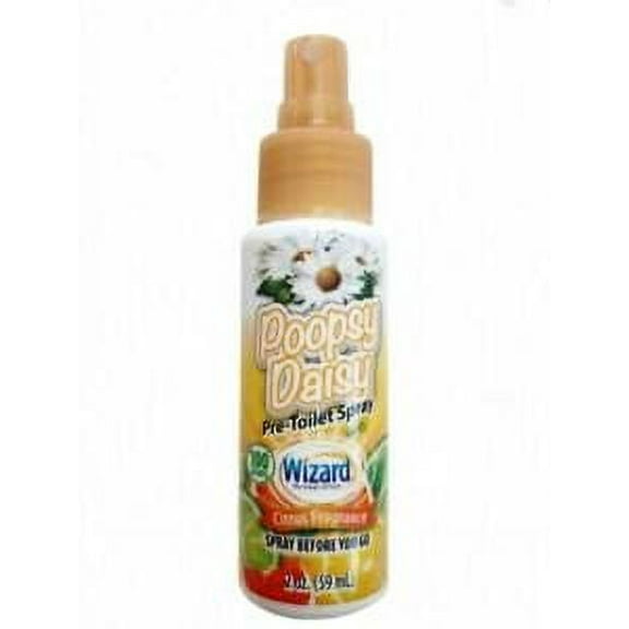 Wizard The Magic Of Fresh Poopsy Daisy Pre-Toilet Spray 100 Uses 2oz Citrus Scent Pack of 3