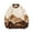 Coffee, variant on Fall Winter Men Sweater Tie-dye Snowberg Pattern Color Matching Round Neck Knitted Thick Long Sleeves Warm Loose Men Knitwear