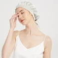 thumbnail image 7 of Generic Mulberry Silk Bonnet for Sleeping Silk Hair Bonnet for Curly &Long Hair Women Adjustable Elastic at The Back, 7 of 7