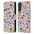 thumbnail image 1 of Head Case Designs Officially Licensed Ninola Garden Psychedelic Flowers Leather Book Wallet Case Cover Compatible with Samsung Galaxy S21 FE 5G, 1 of 6