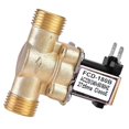 thumbnail image 1 of White Válvula magnética solenoide eléctrica de latón normalmente cerrada CA 220v de 1/2" para control de agua fácil, 1 of 5