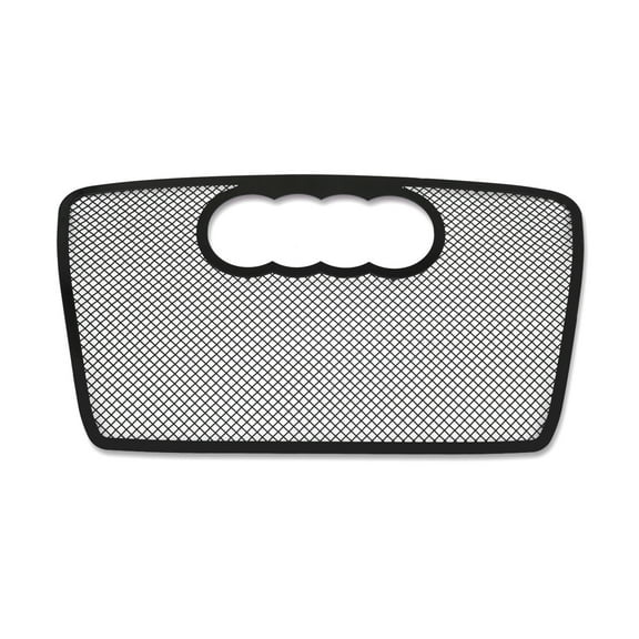 APS Compatible with Audi A4 2006-2007 Main Upper Stainless Steel Black Mesh Grille Insert B75521H