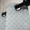 thumbnail image 3 of Ambesonne Quatrefoil Grommet Curtain, Circular Star Tile Motif, 50" x 108", Tan Beige Blue, 3 of 6