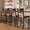 22 Inch,Brown, variant on Senfot Golden Industrial Bar Stools (Set of 4) – Counter Height with Backrest, Footrest & Metal Legs, for Kitchen Island, Dining Room, Home Bar, Cafe
