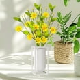 thumbnail image 4 of Artificial Daisies & Wildflower Stems – Realistic 16Inch Spring Greenery for Easter Decor, Farmhouse Centerpieces & Outdoor Weddings (White/Green, Eco-Friendly Plastic), 4 of 6