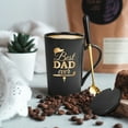 thumbnail image 3 of Gifts for Dad - Best Dad Ever Coffee Mugs, Dad Gifts, Christmas Gifts, Birthday Gifts, Fathers Day Gifts, RollyDanCT Black 14 fl oz Coffee Mug Ceramic Mugs Tea Cup, 3 of 10