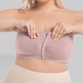 thumbnail image 3 of Lixiuxyad Strapless Bras for Women Plus Size Front Closure Push Up Wireless Bra Racerback Bandeau T Shirt Underwire Bust Support,Pink, 3 of 7