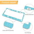 thumbnail image 3 of 2PCS Bling Car License Plate Frame, Sparkly Rhinestone Stainless Steel License Plate Cover/Holder, Universal for Most Cars, SUVs, Vehicles with Screw Set, Auto Accessories for Women (Light Blue), 3 of 14