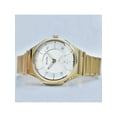 thumbnail image 5 of Bulova  Curv Gold PVD Steel Diamond Silver Dial Ladies Quartz Watch 97P136, 5 of 6