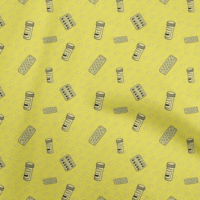 oneOone Tissu en Rayonne Lime Matériel Médical pour Robe Tissu Imprimé Tissu au Mètre 56 Pouces de Large