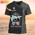 thumbnail image 1 of Camiseta de moda de verano para hombre, camisa con nombre impreso en 3D, ropa informal Unisex, uniforme de aseo, DW147Adult size L Gao Jinjia LED, 1 of 2