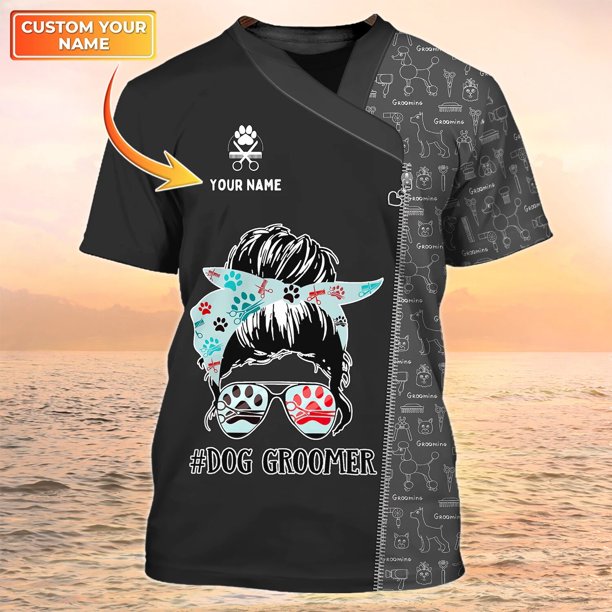 Camiseta de moda de verano para hombre, camisa con nombre impreso en 3D, ropa informal Unisex, uniforme de aseo, DW147Adult size XL Gao Jinjia LED