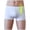White, variant on Miqool Men's Drawstring Swim Jammers Swim Trunks Total Pouch Support Quick Dry Square Leg Swim Briefs Training Swimsuit Swimwear Bathing Suit
