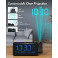 Projection Alarm Clock For Bedroom Projects Time On Wall Ceiling
