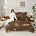 thumbnail image 4 of Castle Fairy Cheetah Wildlife Woodland Animal Queen Bedding Comforter Set, 4 of 8