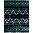 thumbnail image 2 of Grey, Jace 15x18 White Modern Wood Framed Museum Art Print Titled - Aztec Pattern, 2 of 4