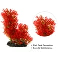 thumbnail image 3 of Unique Bargains 1 Pcs Aquarium Plants Decorations Artificial Aquatic Plant Red 6.3", 3 of 7