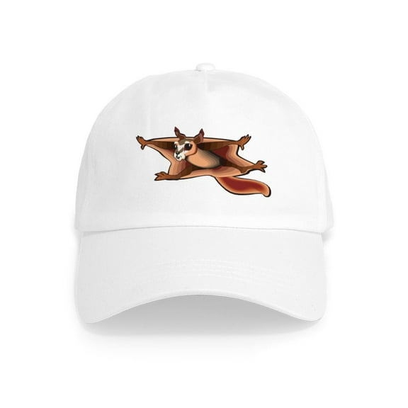 CafePress - Flying Squirrel Cap - Adjustable 100% Brushed Unisex Casual Cotton Baseball Cap, Beige, 1