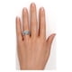 thumbnail image 2 of JeenMata Anillo de Bodas Antiguo con Diamantes Redondos y Filigrana de Diamantes de Estilo Eduardiano, Estilo Art Déco, Engastado en Oro Blanco de 10 K, 2 of 6