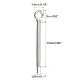 thumbnail image 2 of Unique Bargains Split Cotter Pin, 2.5x25mm Stainless Steel Clip Fastener Fitting Silver 90Pack, 2 of 5