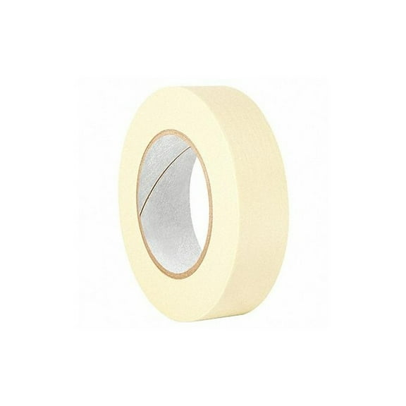 Masking Tape, 1 1/2 in W x 120 yd L, 4.4 mil Thick, Tan, Rubber Adhesive, 24 PK